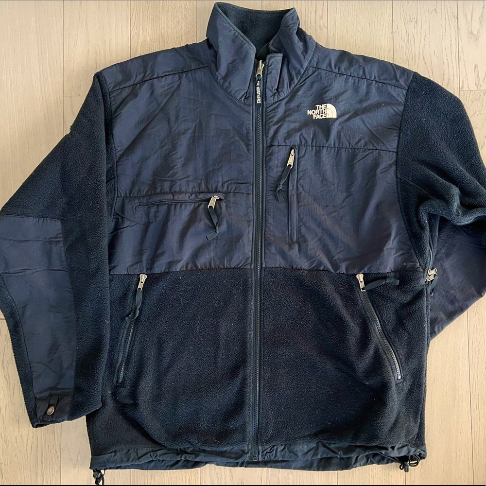 Men's XL Black Vintage (c. Early 2000s) Fleece North Face Jacket
